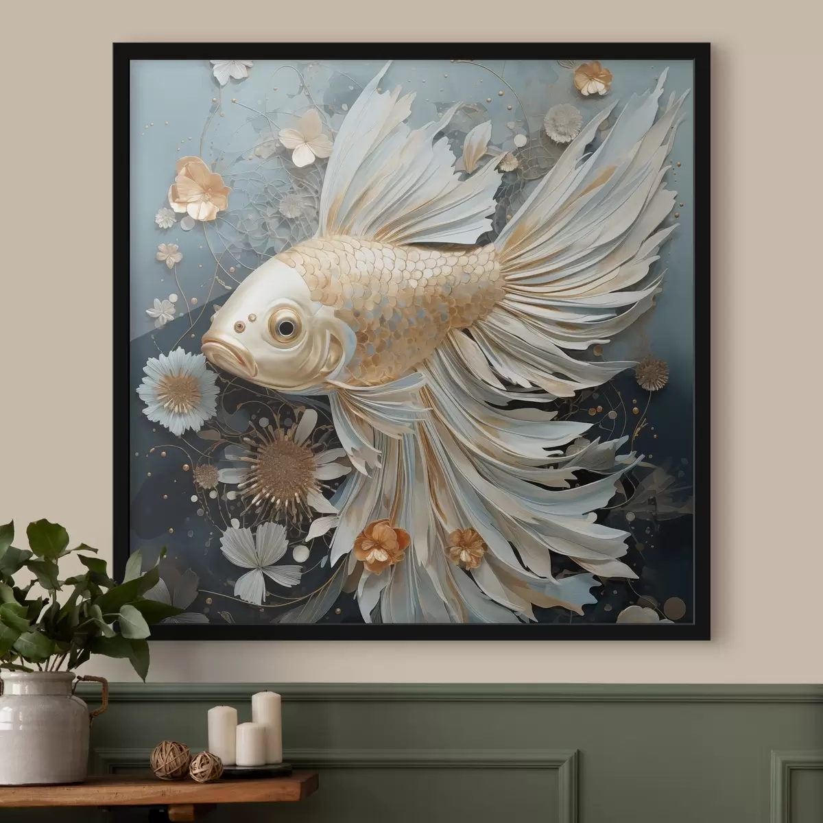 Poster Ein prächtiger Fisch f44556