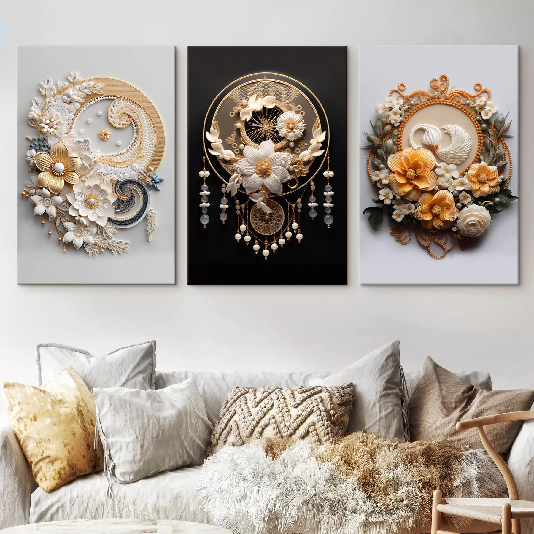 Wandbilder Abstrakte Kompositionen von Blumen m00561