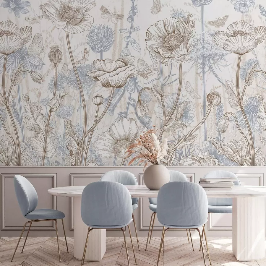 Fototapete Wilde Blumen w04360