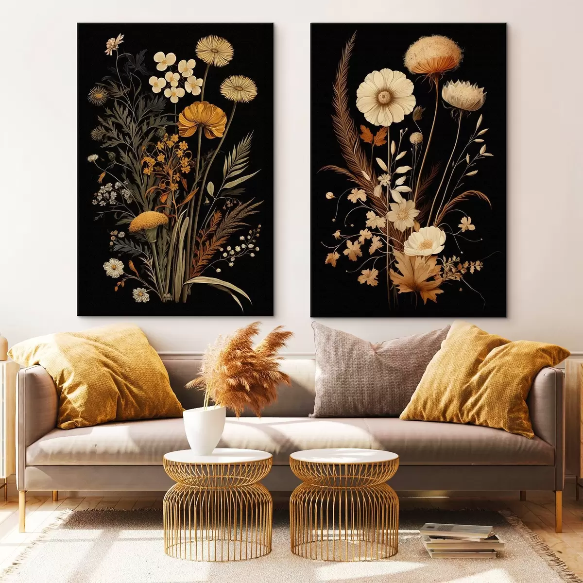 Wandbilder Gotische Blumen m00552