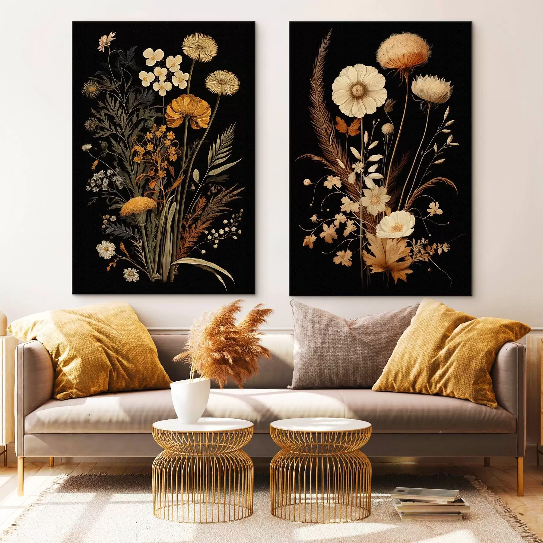 Wandbilder Gotische Blumen m00552