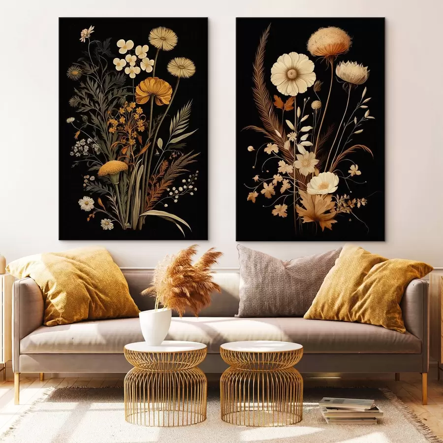 Wandbilder Gotische Blumen m00552