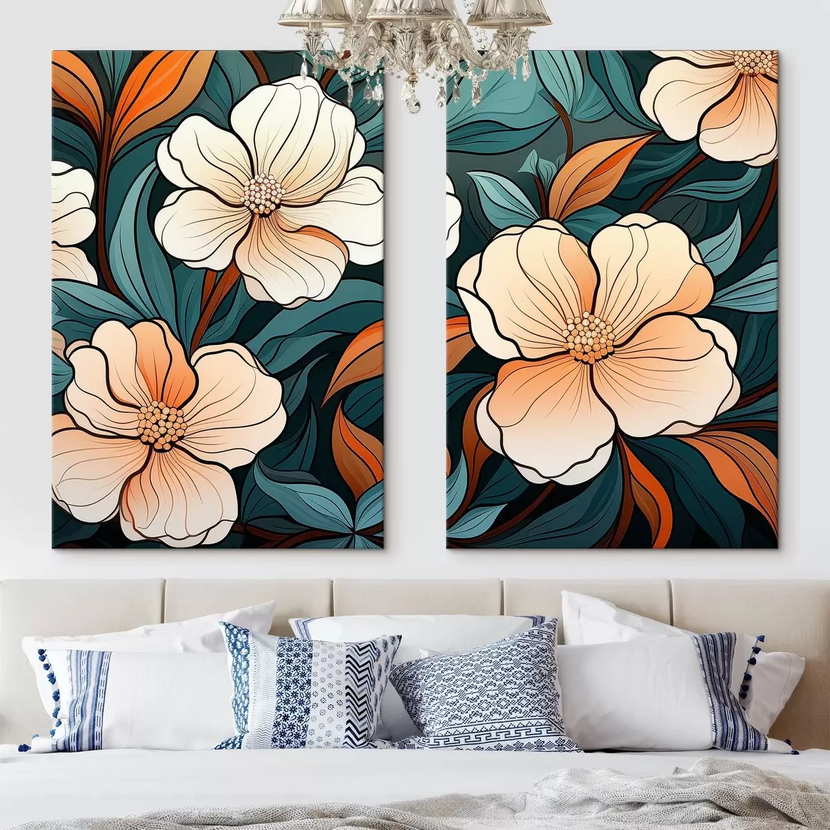 Wandbilder Bunte Blumen m00554