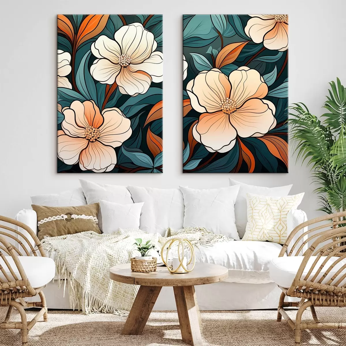 Wandbilder Bunte Blumen m00554