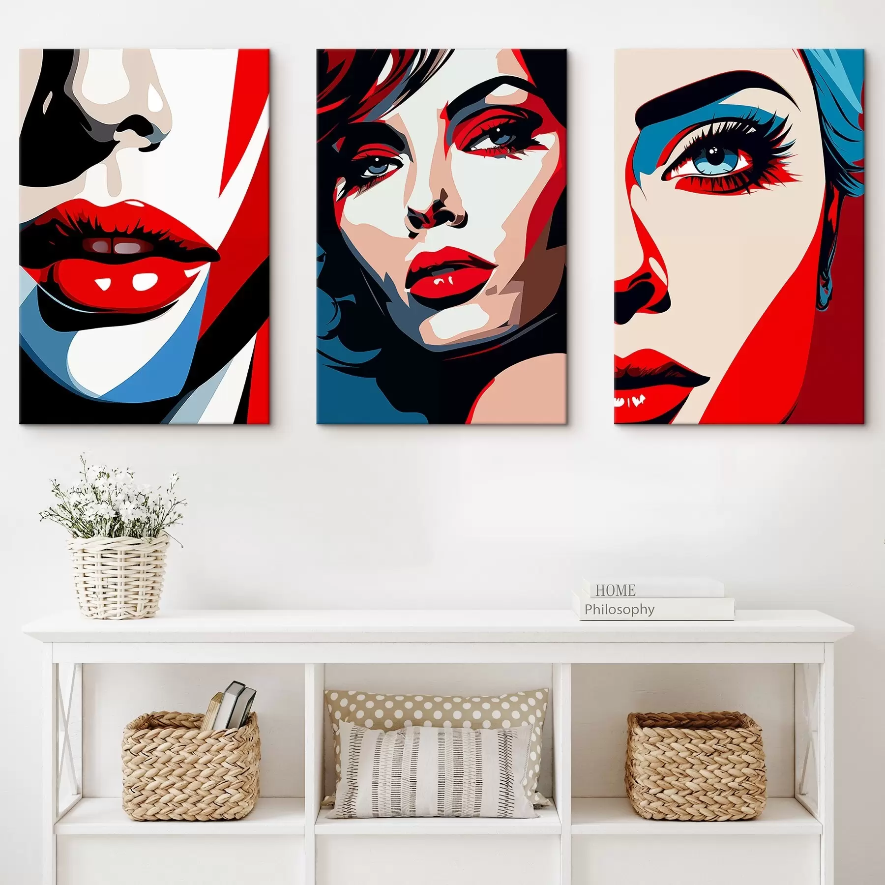 Wandbilder Bunte Gesichter m00558