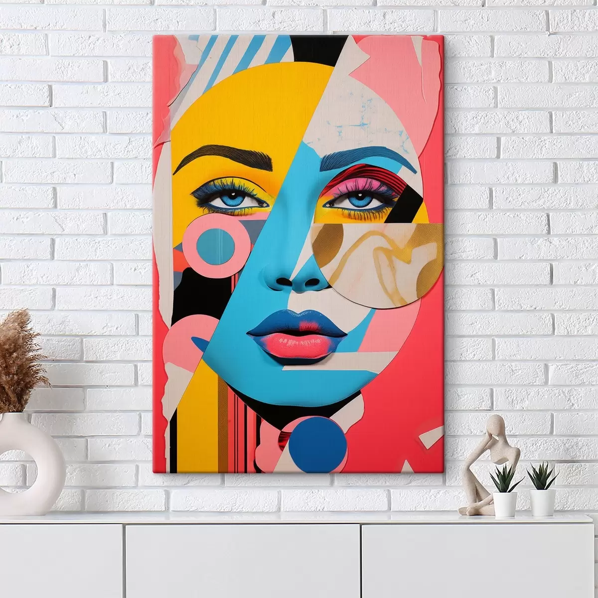 Wandbilder Puzzle Gesicht s45285