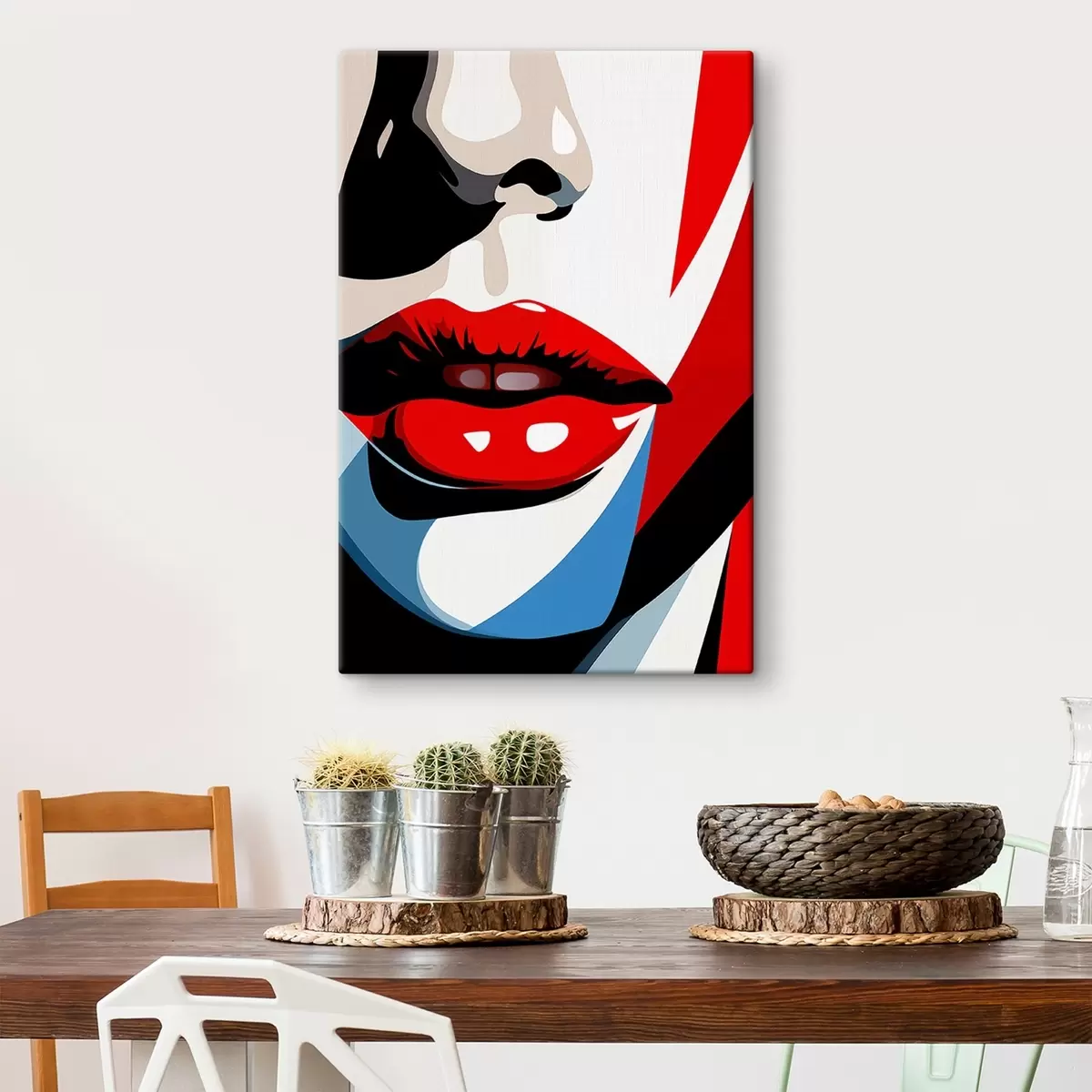 Wandbilder Buntes Kleid s45287