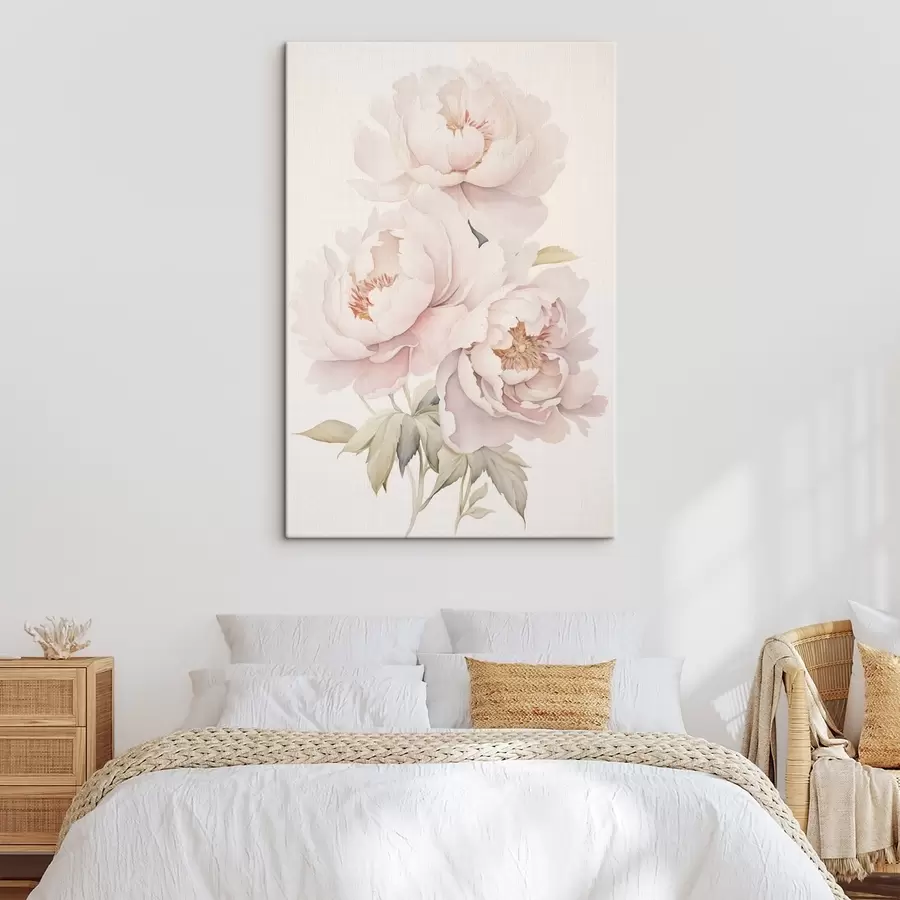 Wandbilder Zarte Pfingstrosen s45293