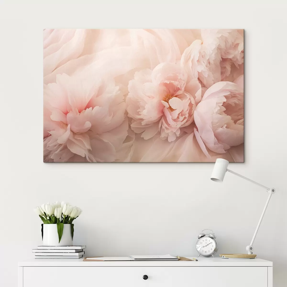 Wandbilder Pfingstrosen in rosa Farben s45296