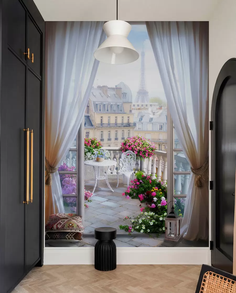 Fototapete Paris, Blick aus dem Fenster u79425