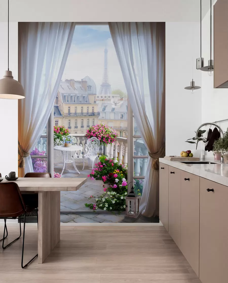 Fototapete Paris, Blick aus dem Fenster u79425