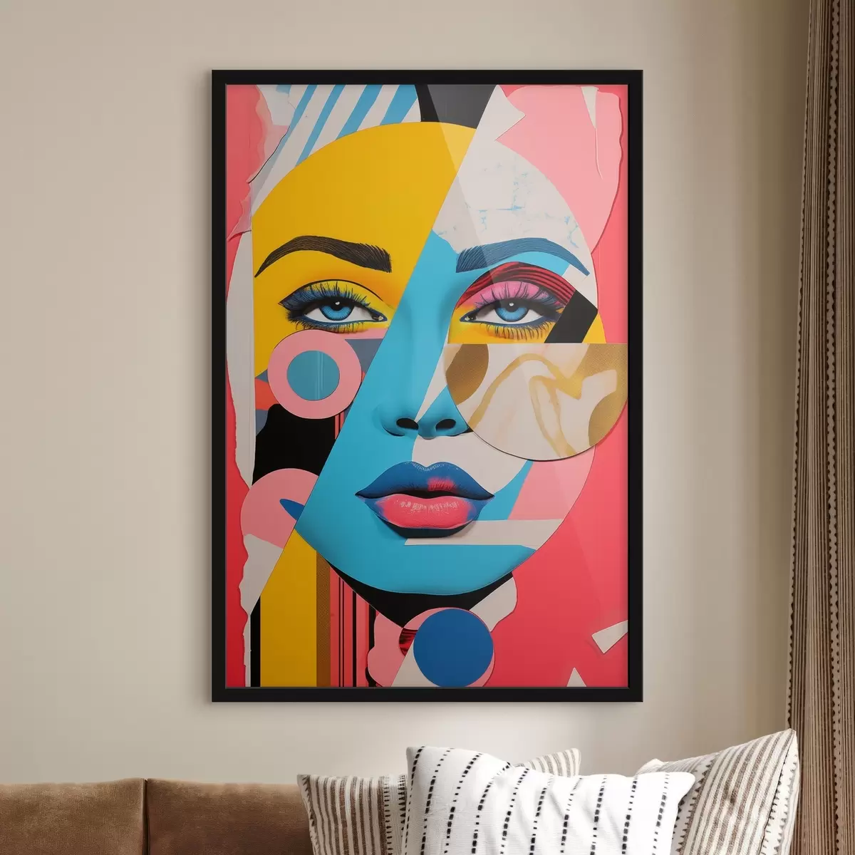 Poster Puzzle Gesicht f45285