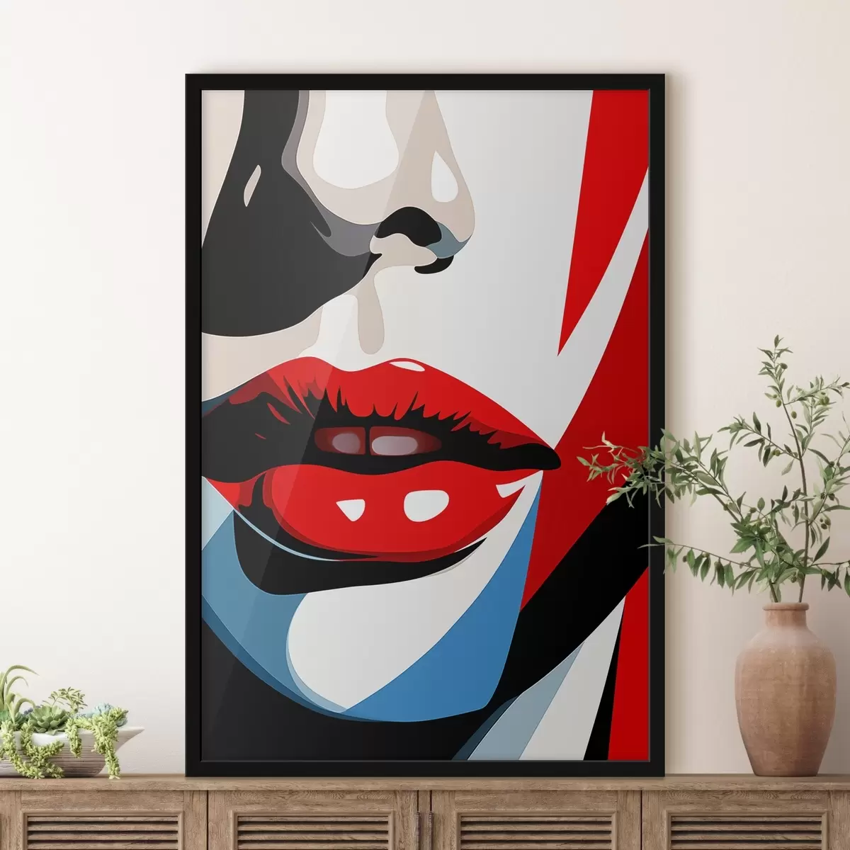 Poster Buntes Kleid f45287