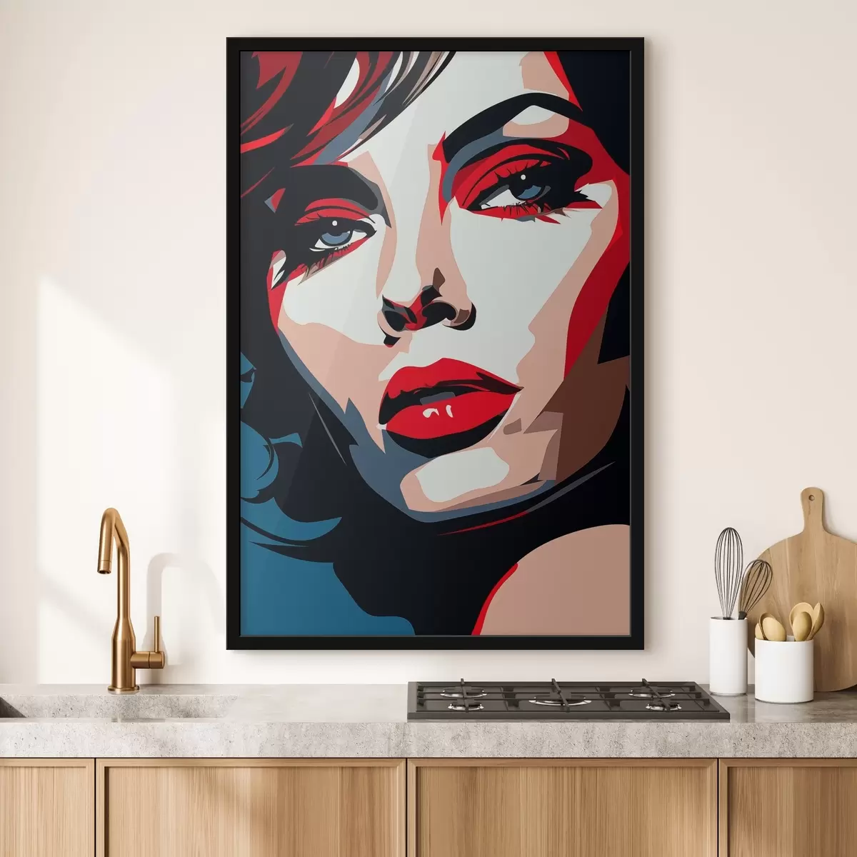 Poster Mädchen in schönen Farben f45288