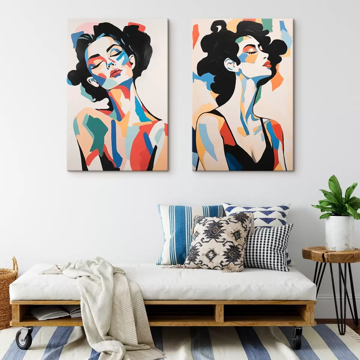 Wandbilder Abstrakte Porträts von Frauen m00543