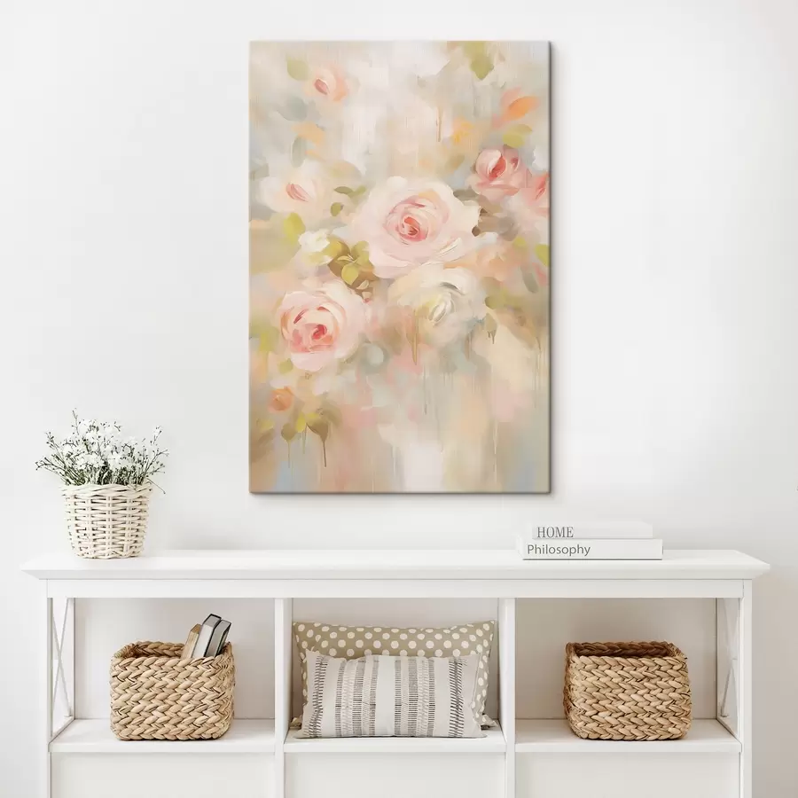 Wandbilder Rosen Nachahmung Malerei s45302