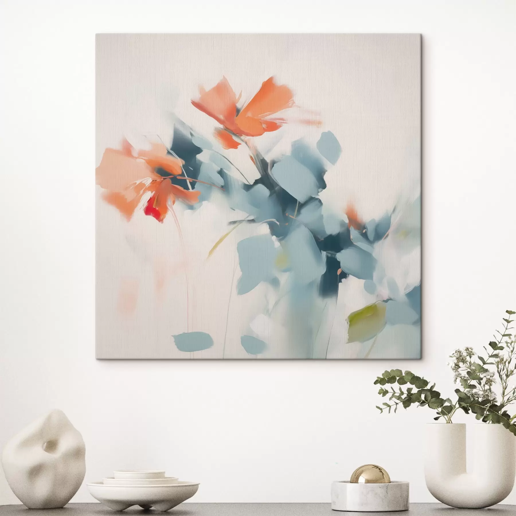 Wandbilder Abstrakte Blumen Nachahmung Malerei s45303