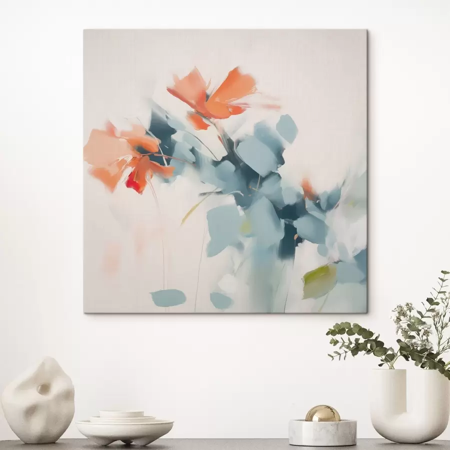 Wandbilder Abstrakte Blumen Nachahmung Malerei s45303