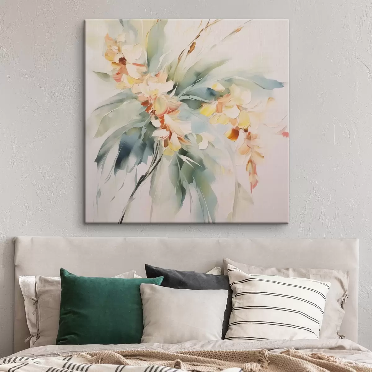 Wandbilder Abstrakte Blumen im Laub s45305