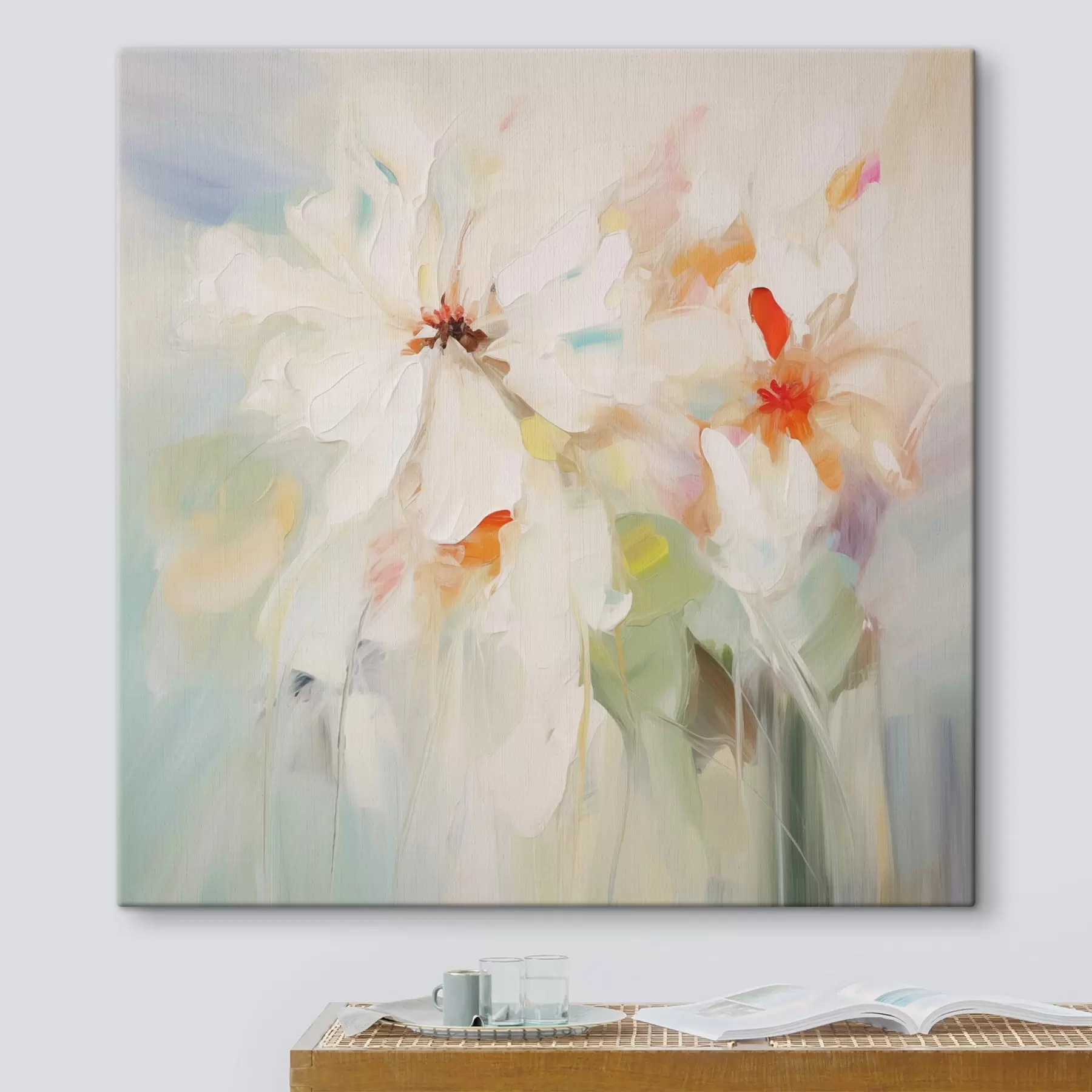 Wandbilder Blumen Nachahmung Malerei s45306