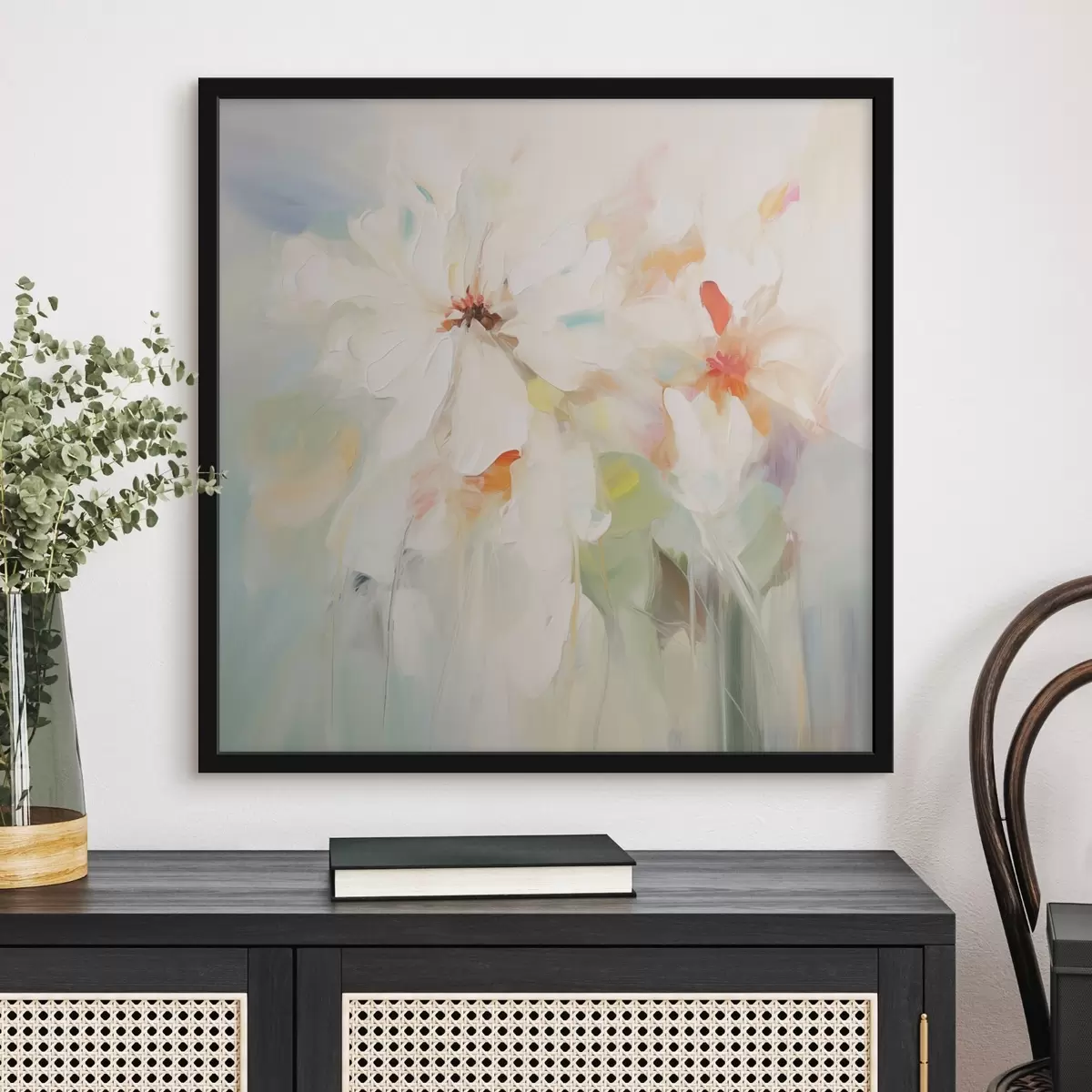 Poster Blumen Nachahmung Malerei f45306