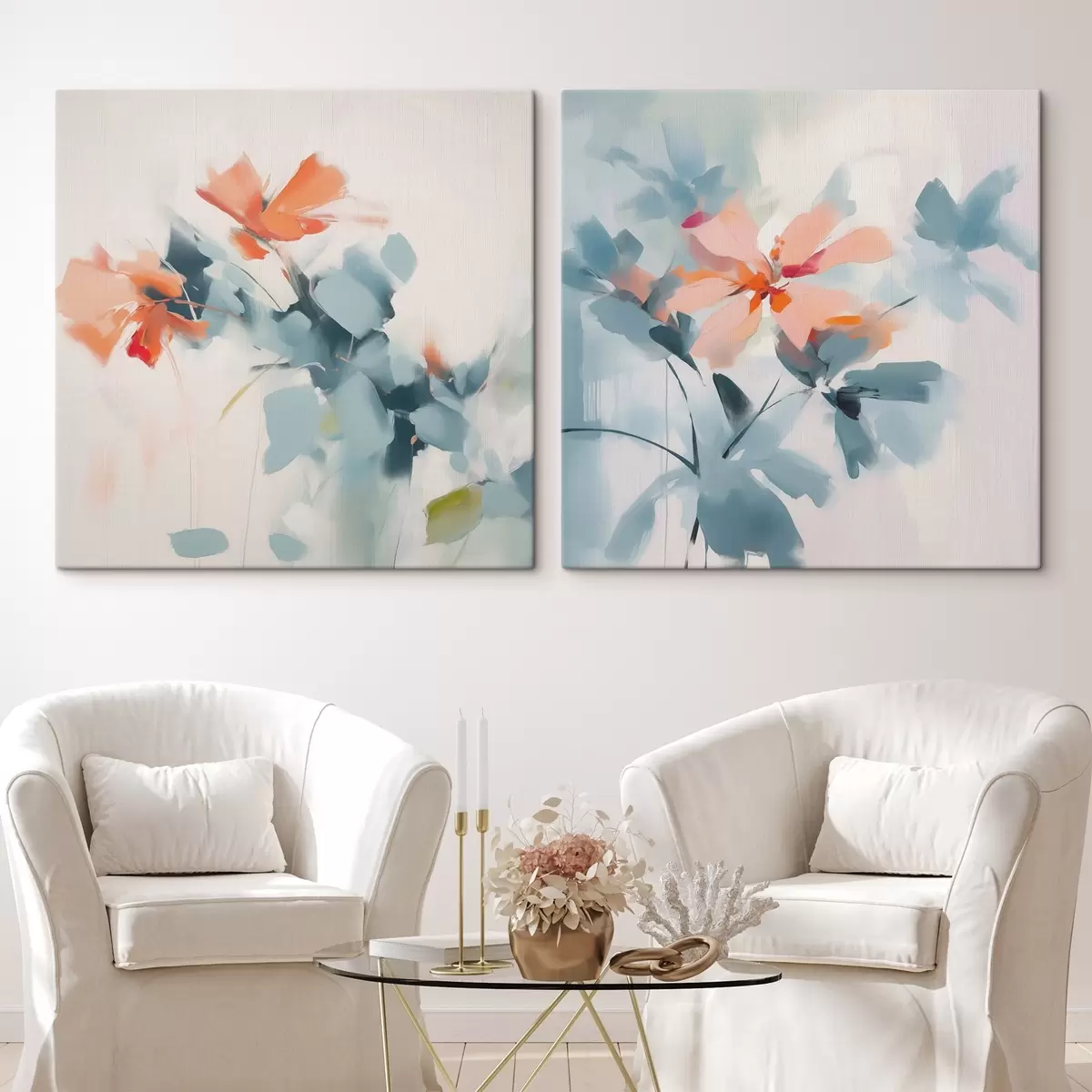 Wandbilder Abstrakte Blumen Nachahmung Malerei m00564