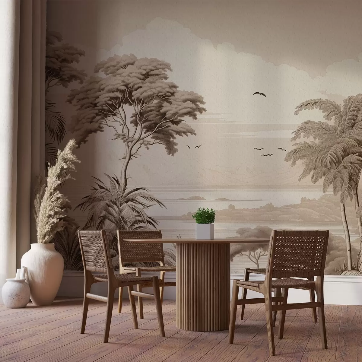 Fototapete Bäume am Horizont w04363