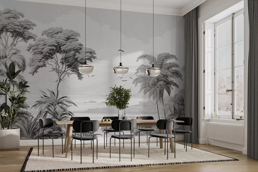 Fototapete Bäume am Horizont w04363v1