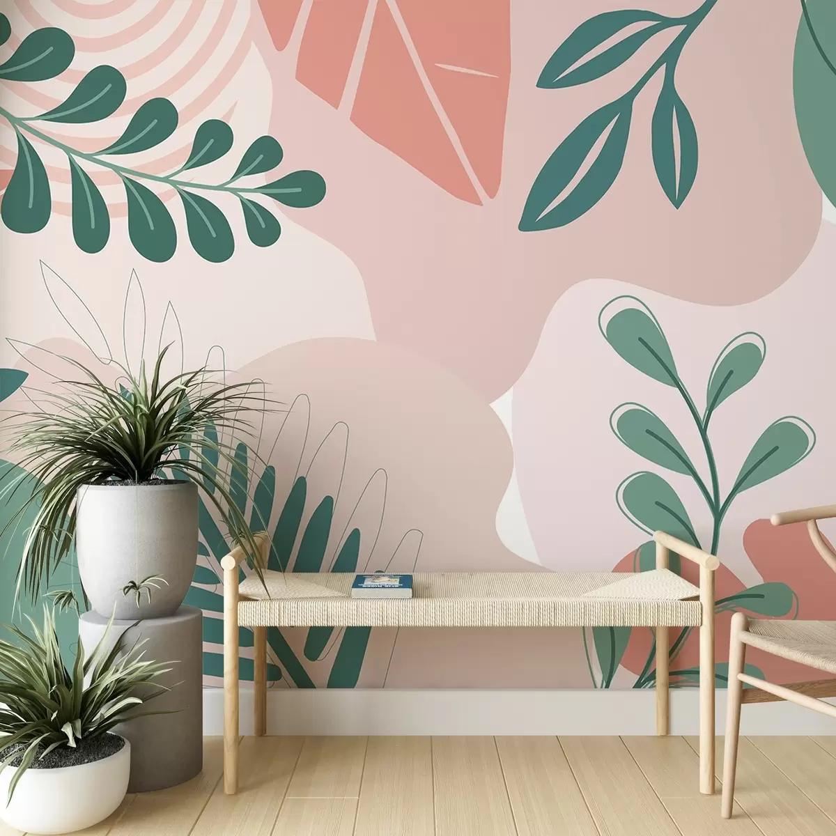 Fototapete Abstraktion, Blätter w04366