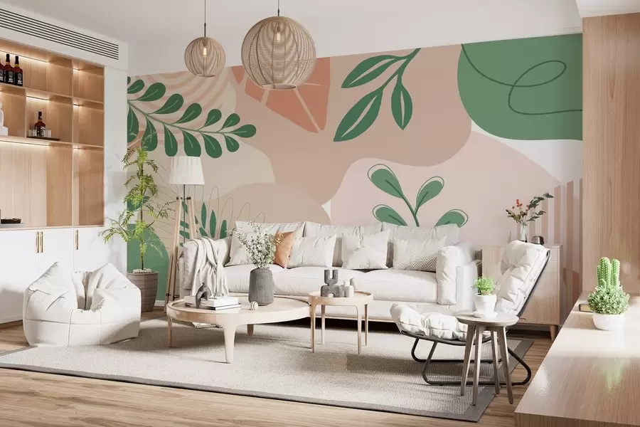 Fototapete Abstraktion, Blätter w04366v1