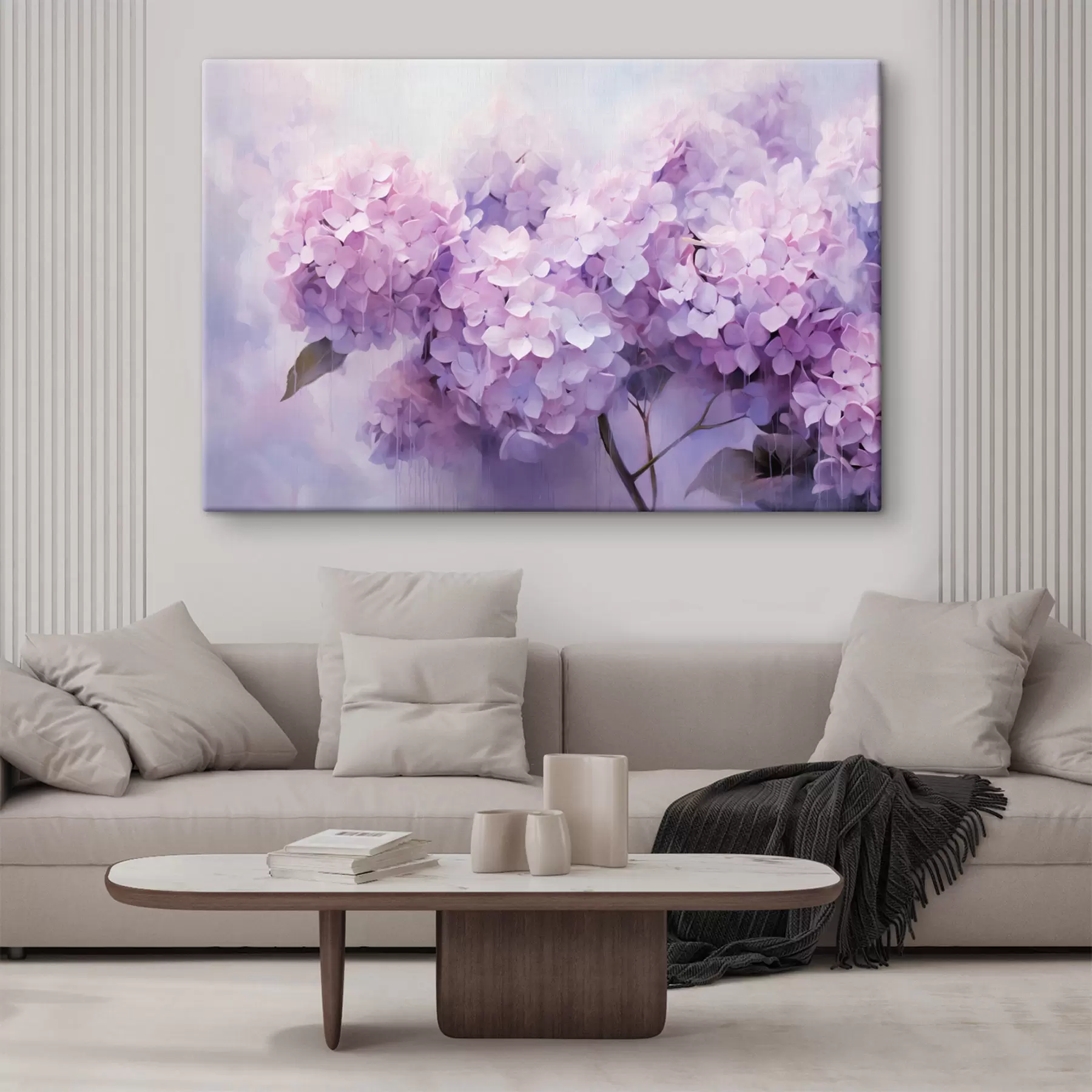 Wandbilder Moderne Abstraktion mit satten Farben und strukturierten Strichen s45046