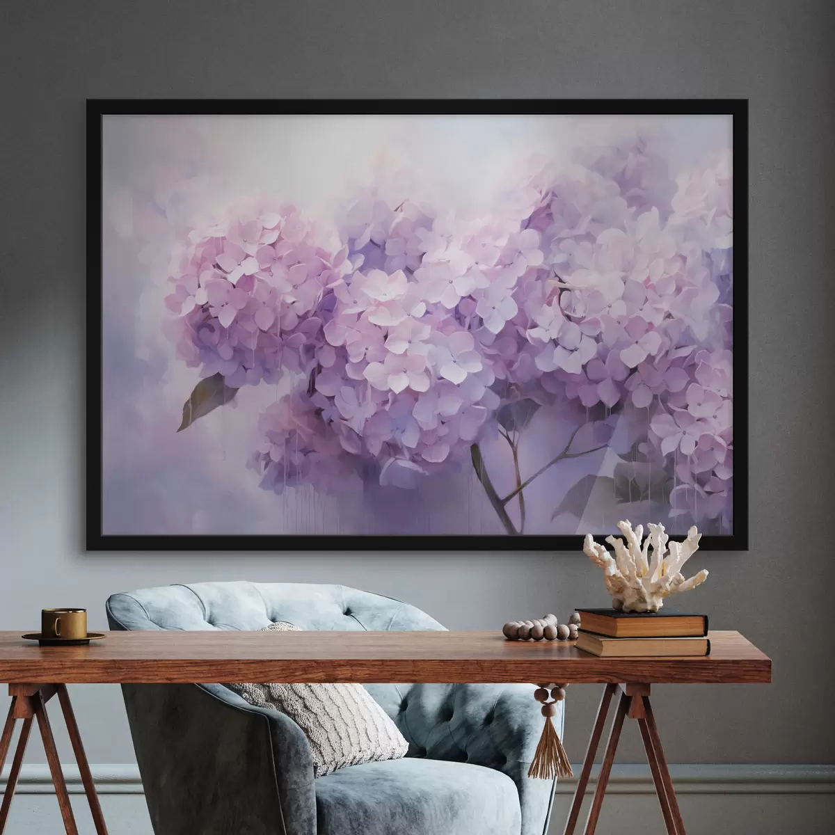 Poster Moderne Abstraktion mit satten Farben und strukturierten Strichen f45046