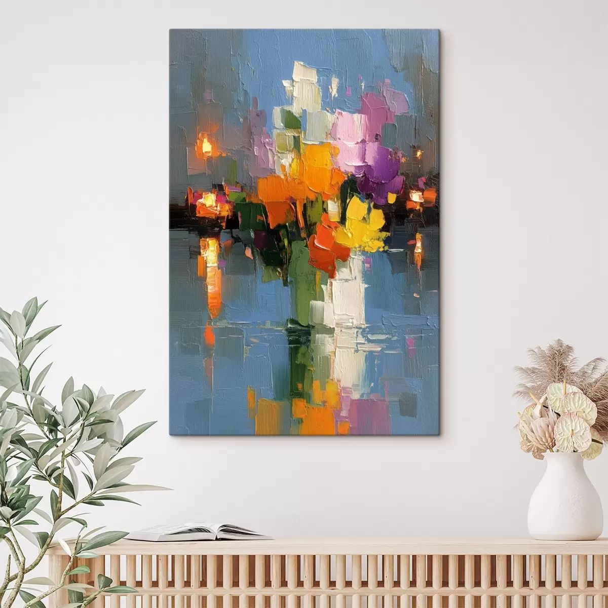 Wandbilder Urbane Abstraktion: Reflexion des Lichts im Wasser s45243