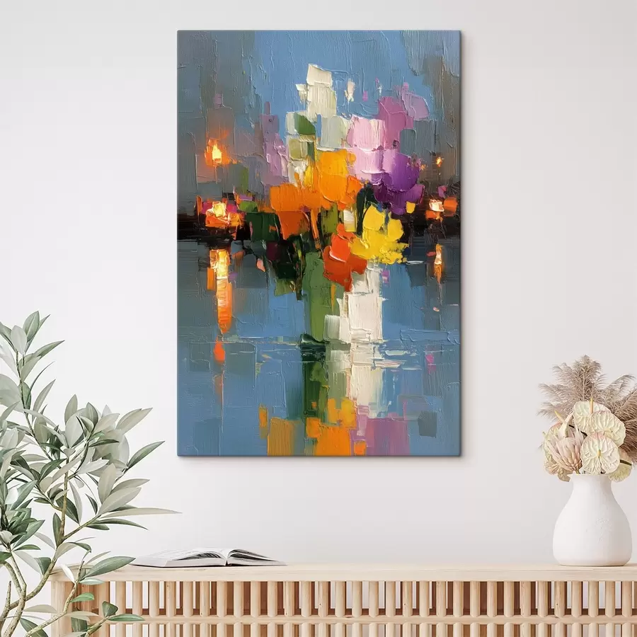 Wandbilder Urbane Abstraktion: Reflexion des Lichts im Wasser s45243