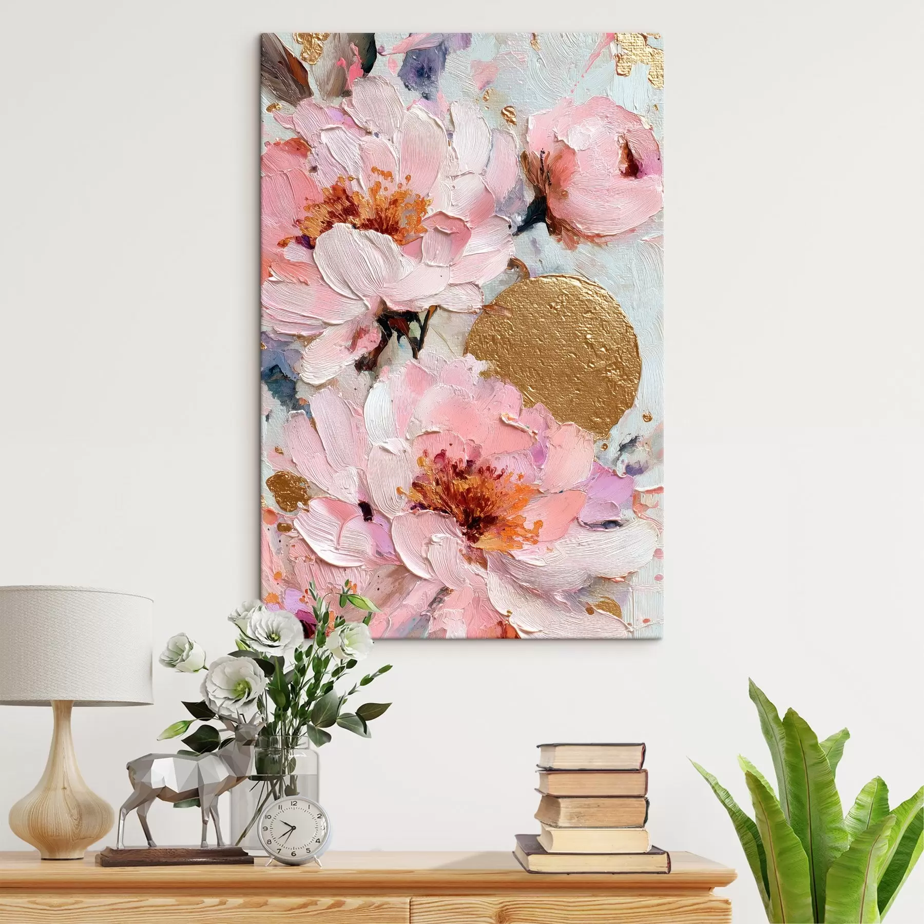 Wandbilder Blumenkomposition: abstrakte Blumen s45250