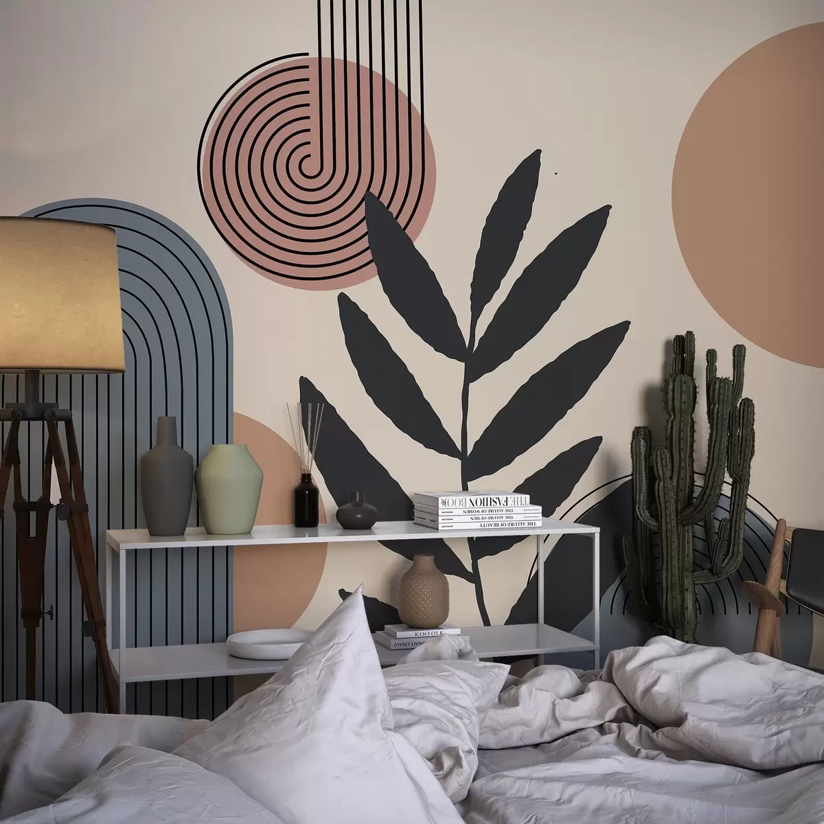 Fototapete Geometrische Blätter w04385