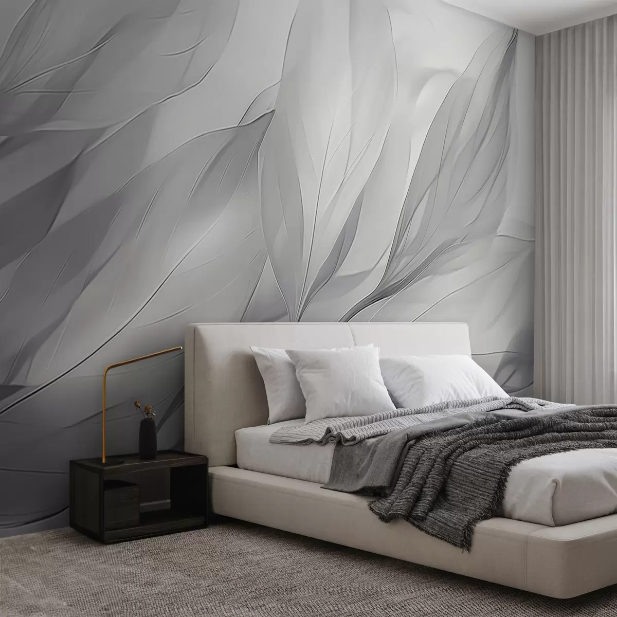 Fototapete Transparente Blätter w04376