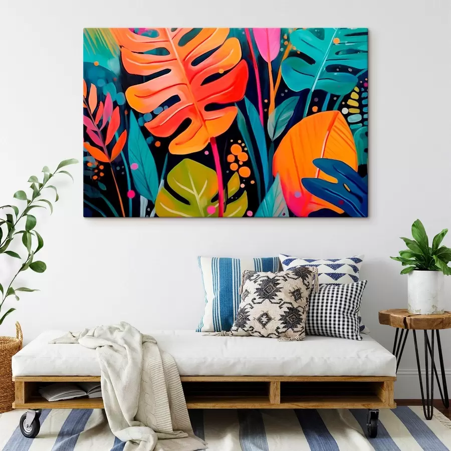 Wandbilder Tropische Blätter s45308