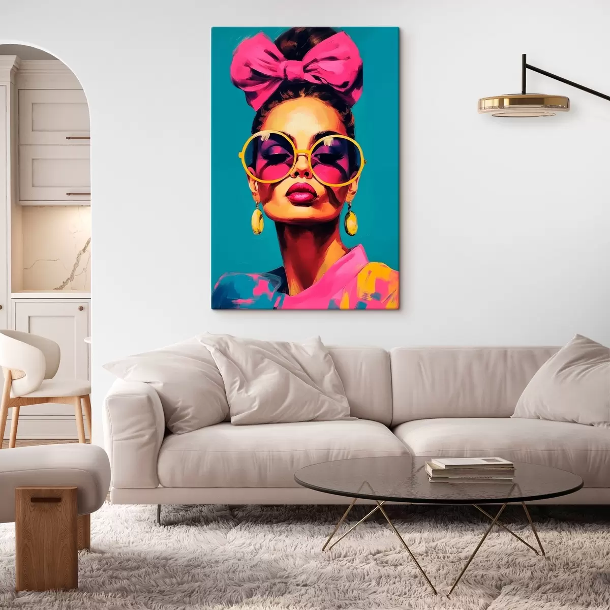 Wandbilder Frau mit Sonnenbrille s45309