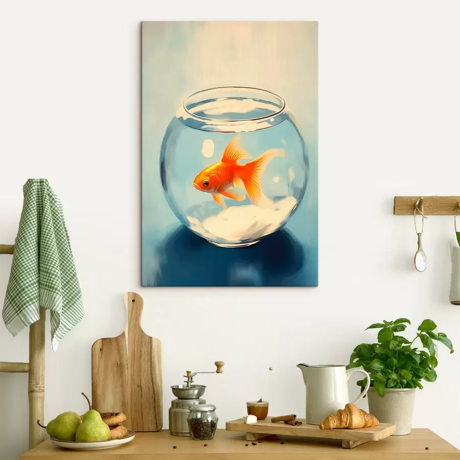 Wandbilder Fische in einem Aquarium s45314