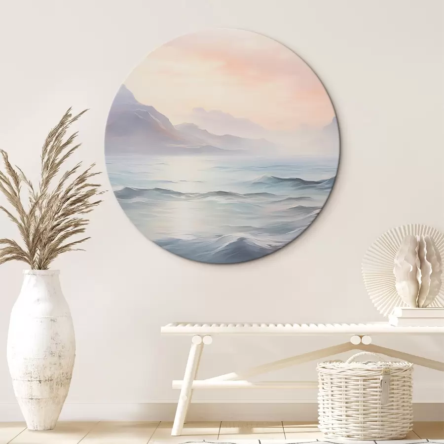 Wandbilder See in der Nähe der Berge Nachahmung der Malerei r45344