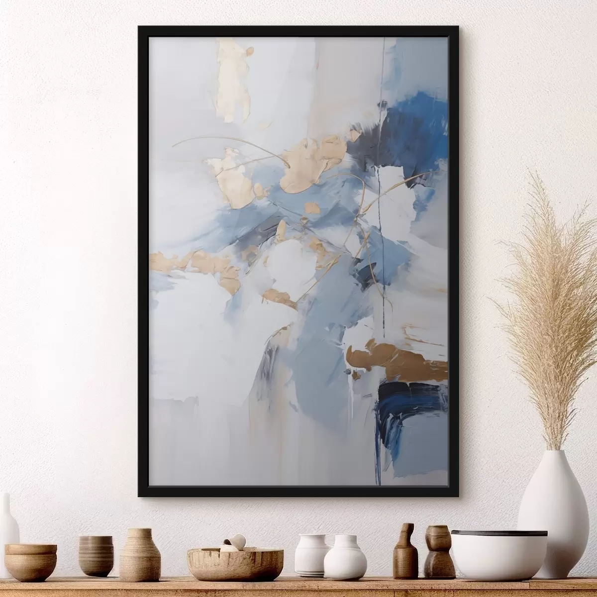 Poster Abstraktion Nachahmung der Malerei f45348