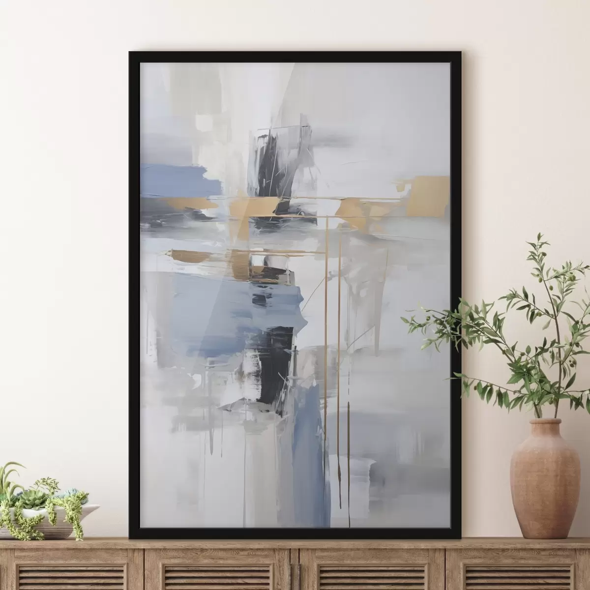 Poster Moderne Abstraktion Nachahmung der Malerei f45349