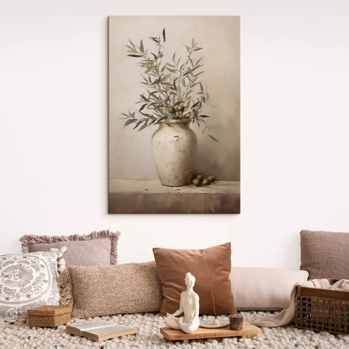 Wandbilder Blattmotive in einer Vase s45382