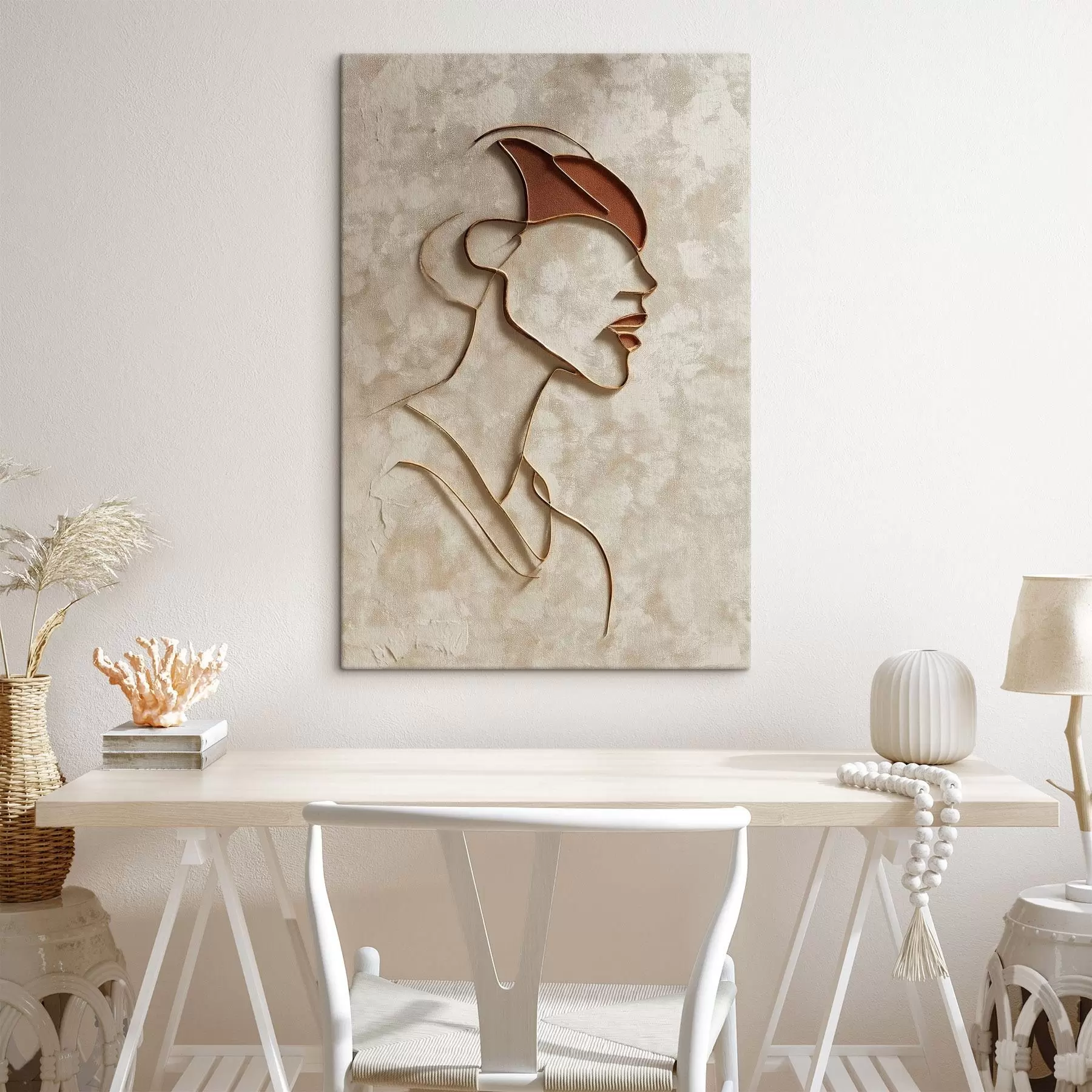 Wandbilder Abstraktes weibliches Gesicht s45395