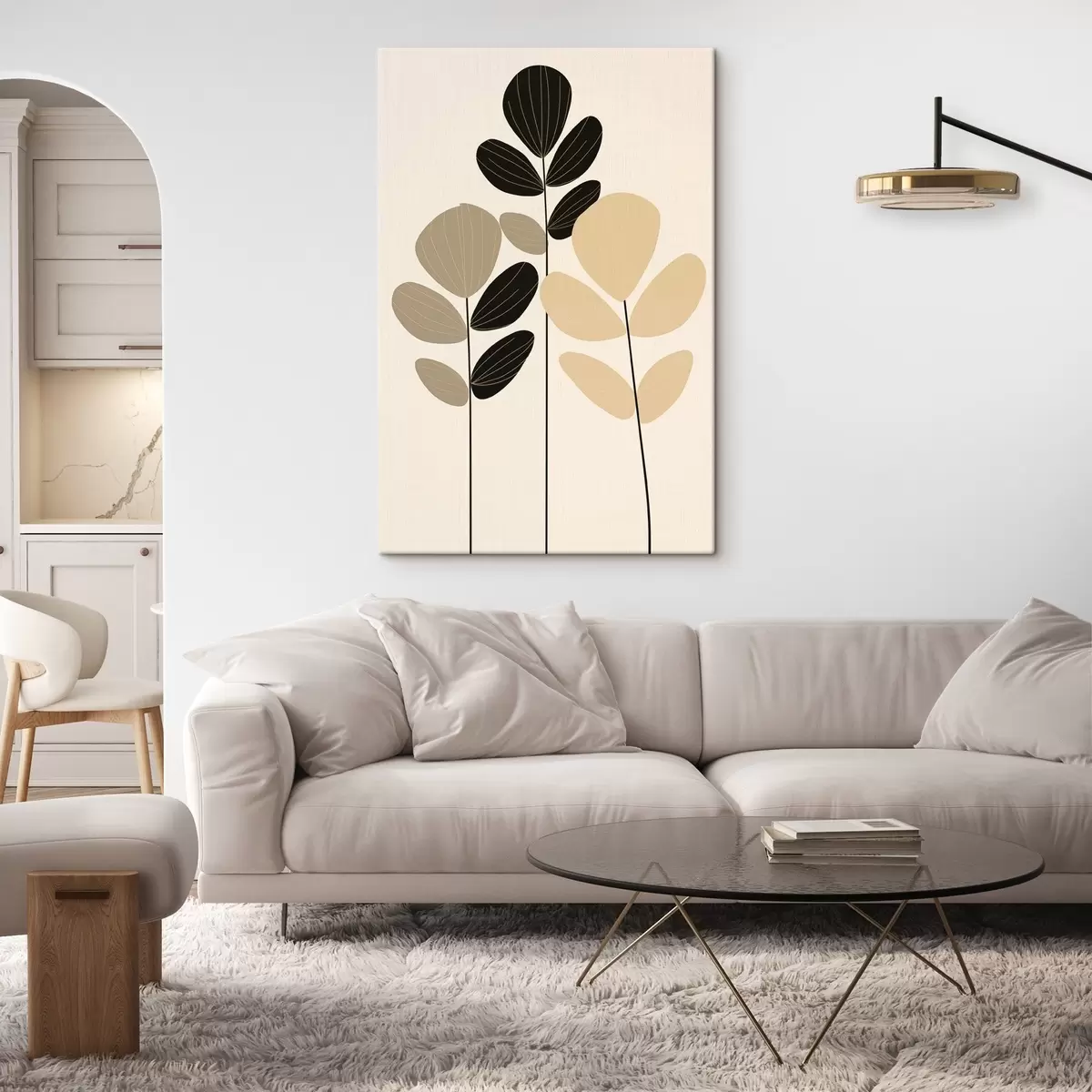 Wandbilder Minimalistische botanische Illustration s45400