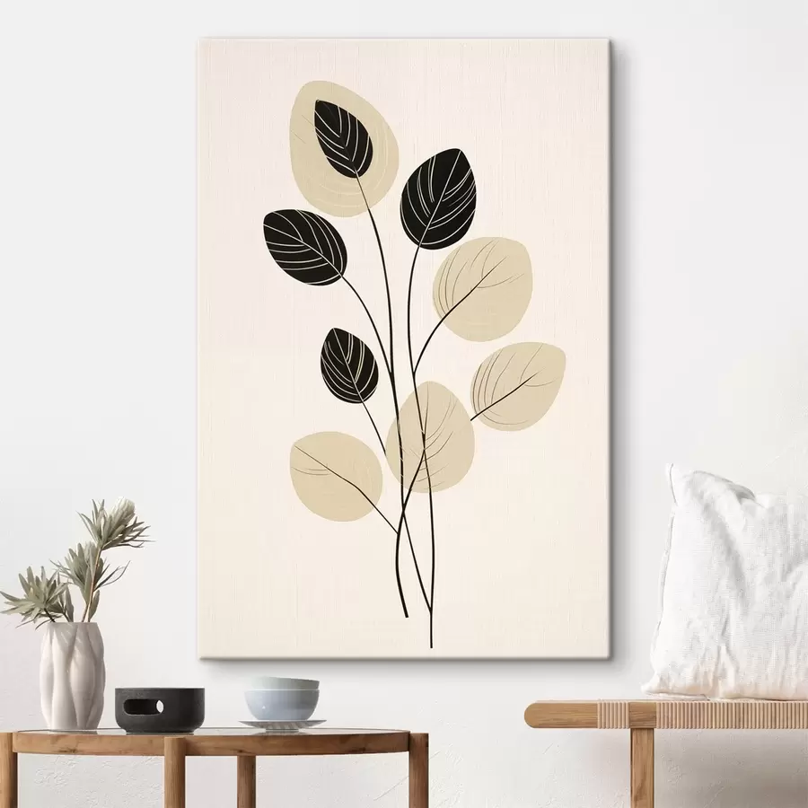 Wandbilder Minimalistische botanische Illustration s45401