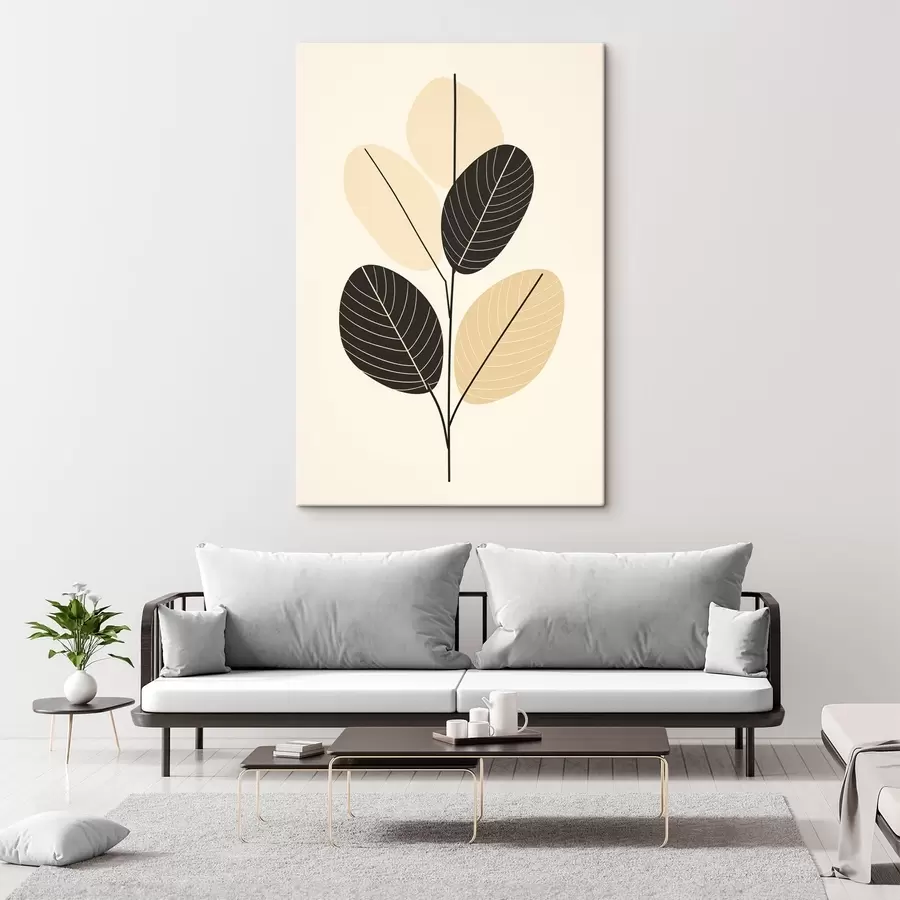 Wandbilder Abstrakte Komposition mit texturierten ovalen Formen auf einem Reliefhintergrund s45402