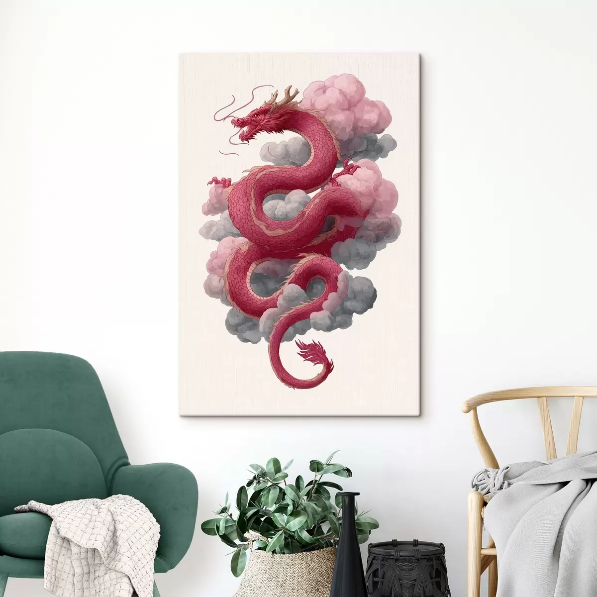 Wandbilder Drache im chinesischen Stil s45412