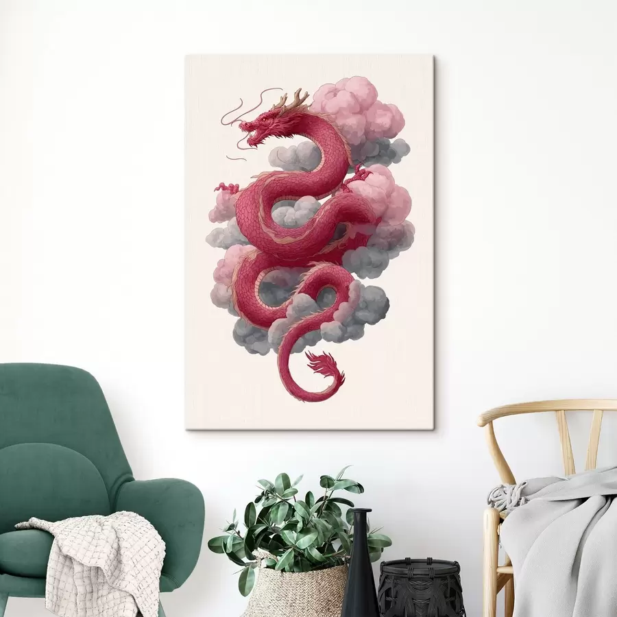 Wandbilder Drache im chinesischen Stil s45412